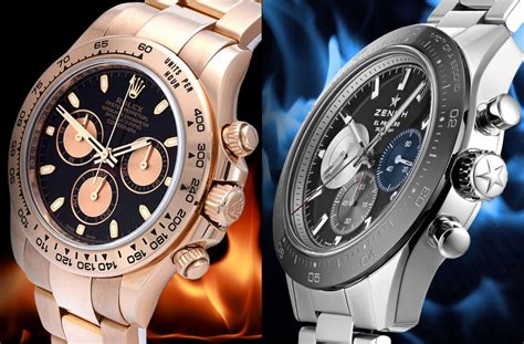 rolex daytona zenith el primero|rolex daytona vs zenith review.